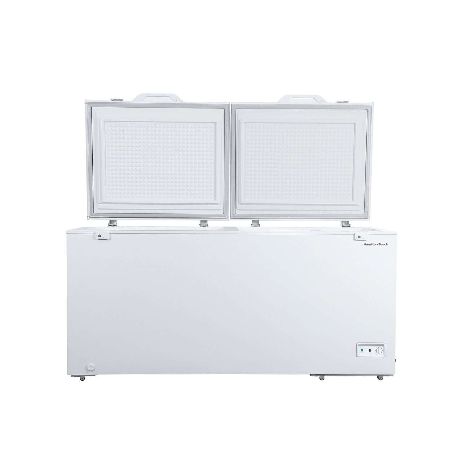 Double Door Chest Freezer open