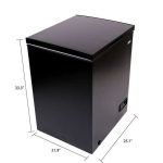Frigidaire Gallery 5 Cu. Ft. Chest Freezer black size