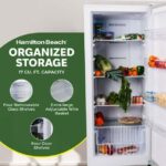 Hamilton Beach 17 cu. ft. Upright Convertible Refrigerator Freezer organic storage